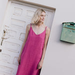 LANGLEY-2 maxi slip linen dress - notPERFECTLINEN