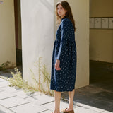 JASMINE classic collar linen dress