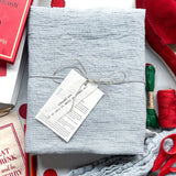 Linen Waffle Bath Towel Gift Sets in Ice Blue