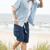 Men’s cargo linen shorts MACKAY