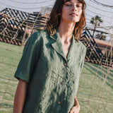 RENO button linen shirt