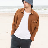 Men’s long sleeve linen shirt MONTREAL in HEAVY linen