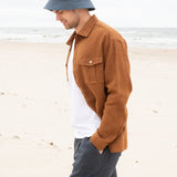 Men’s long sleeve linen shirt MONTREAL in HEAVY linen