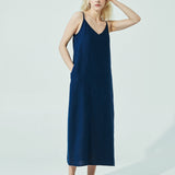 LANGLEY-2 maxi slip linen dress (SS24)