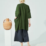 SINTRA linen cardigan in MAXI length