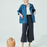 SINTRA linen cardigan in MIDI length