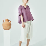 SION gathered linen skirt (SS24)