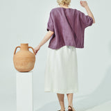 SION gathered linen skirt (SS24)