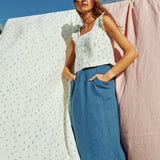 MATERA linen skirt