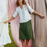 MATERA linen skirt