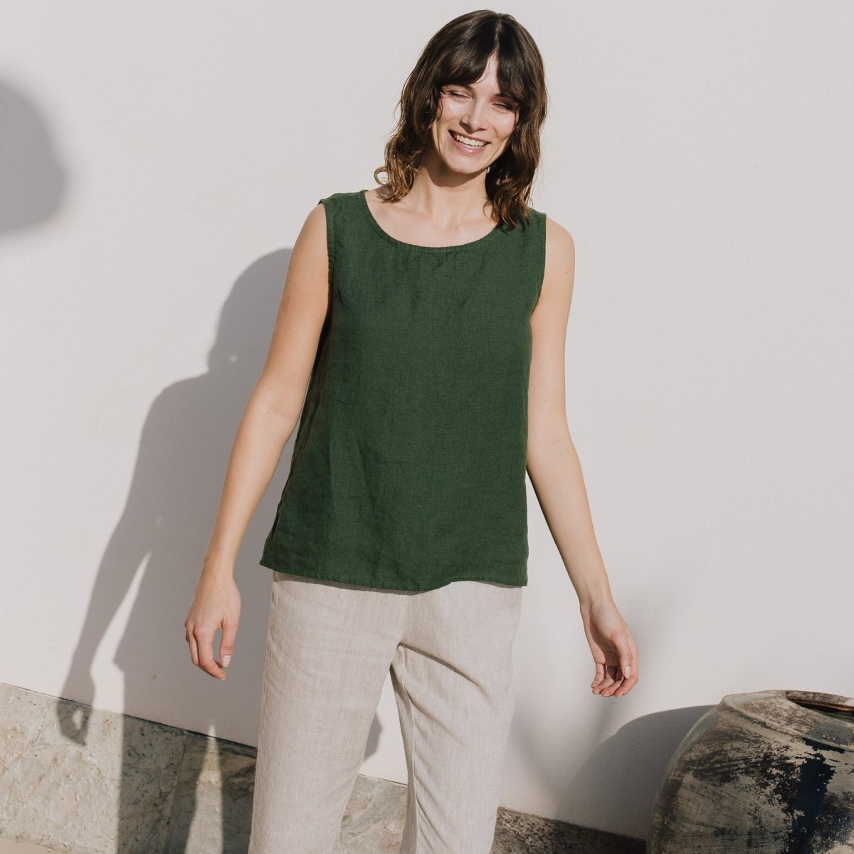 VIENNA linen tank top - notPERFECTLINEN