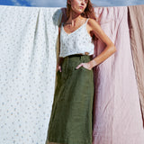 MATERA linen skirt