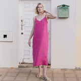 LANGLEY-2 maxi slip linen dress - notPERFECTLINEN