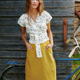 MATERA linen skirt