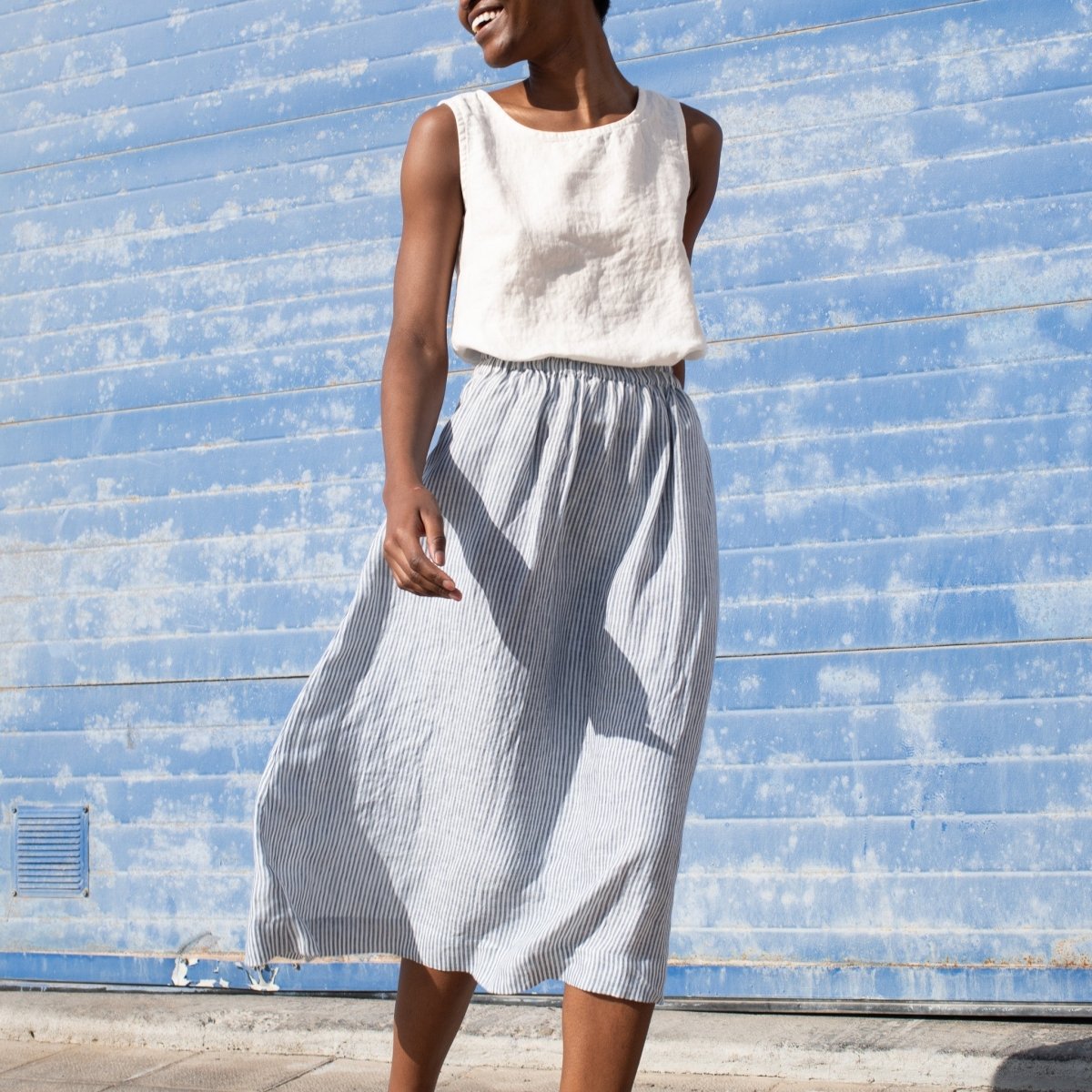 VIENNA linen tank top - notPERFECTLINEN