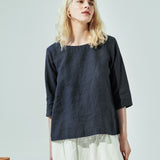 JANUARY loose linen top