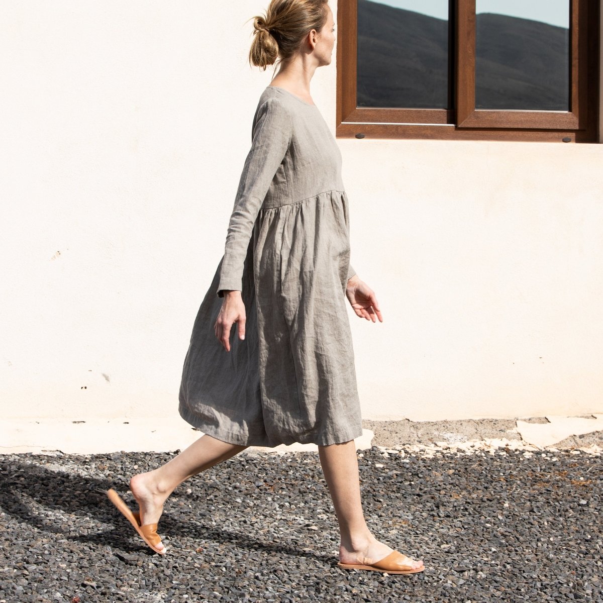 Maxi EMILIE loose linen dress - notPERFECTLINEN