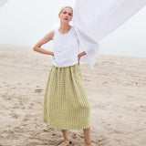 SION gathered linen skirt - notPERFECTLINEN