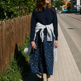 SION gathered linen skirt