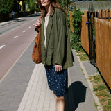 VICTORIA-2 oversized linen jacket