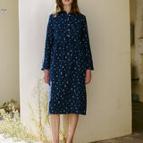 JASMINE classic collar linen dress