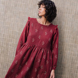 LEILA tiered linen dress