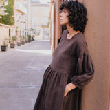 MONTMARTE oversized linen dress dress