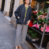 SARAH fit and flare linen pants