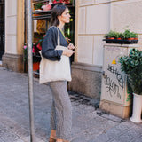 Book Lover's Linen Tote Bag