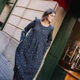 LEILA tiered linen dress