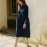 JASMINE classic collar linen dress