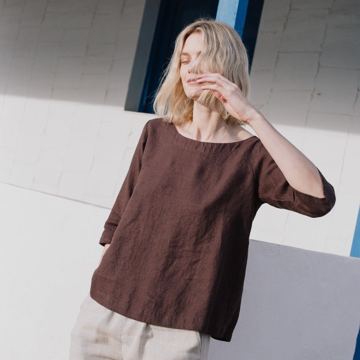 JANUARY loose linen top - notPERFECTLINEN