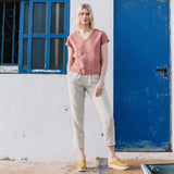 YAMBA cropped linen pants - notPERFECTLINEN