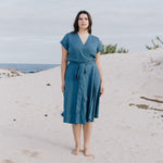 CANNES-2 wrap linen dress - notPERFECTLINEN