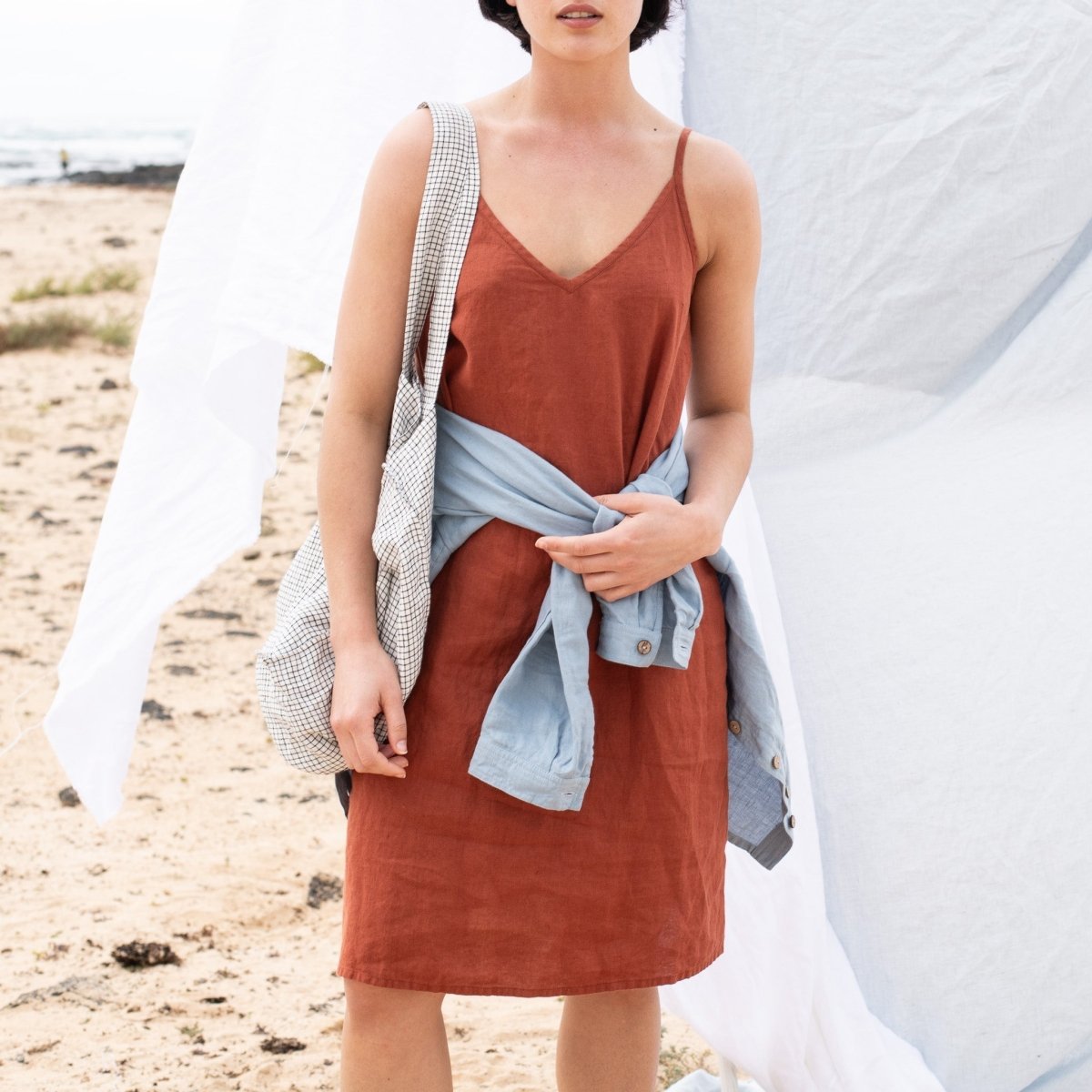 LANGLEY slip linen dress - notPERFECTLINEN