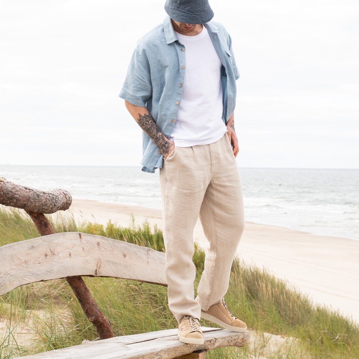 Men’s linen pants ALBURY - notPERFECTLINEN