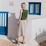 PERCE cropped linen top - notPERFECTLINEN