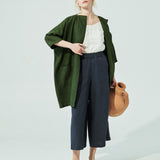 SINTRA linen cardigan in MAXI length