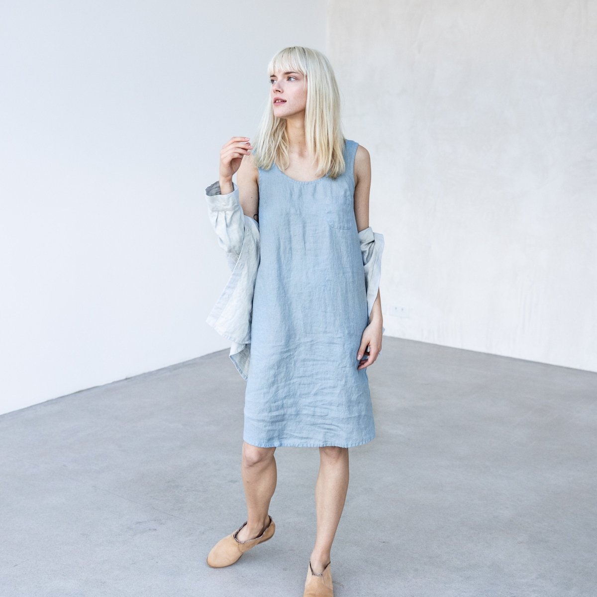 SICILY basic linen dress - notPERFECTLINEN