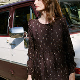 LEILA tiered linen dress