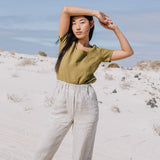 DOOLIN high-waisted linen pants - notPERFECTLINEN