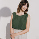 VIENNA linen tank top - notPERFECTLINEN