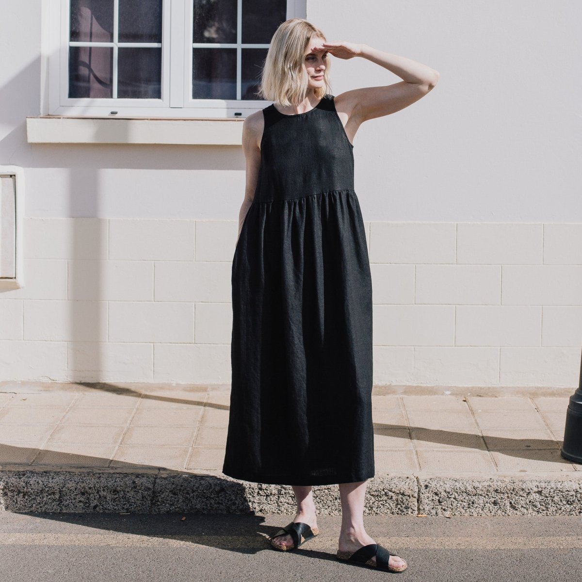 NAPA long linen dress - notPERFECTLINEN EU