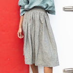 1950s CITY flat front linen skirt - notPERFECTLINEN EU