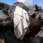 Large linen waffle bath towel in Natural (READY TO SHIP) - notPERFECTLINEN EU