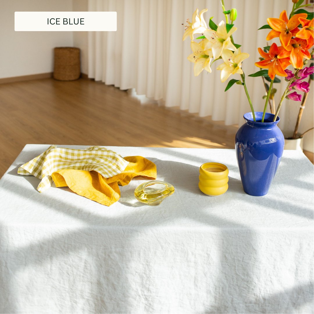 Linen tablecloth + 8 linen napkins - notPERFECTLINEN EU