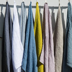 Linen Waffle Bath Towel Gift Sets in Ice Blue - notPERFECTLINEN EU